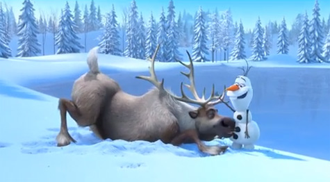 ディズニー最新アニメ映画「Frozen」予告編公開! 雪だるまとトナカイがコミカルにバトル