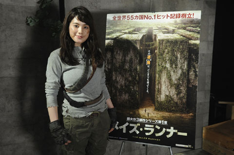 謎の巨大な迷路が舞台のサバイバル・アクション大作「メイズ・ランナー」 モデル筧美和子が渋谷地下迷路からの脱出に挑戦