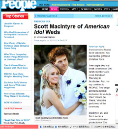 スコットの結婚を伝えた米情報サイト「People」
