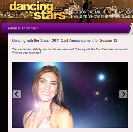 「Dancing With The Stars」公式サイト
