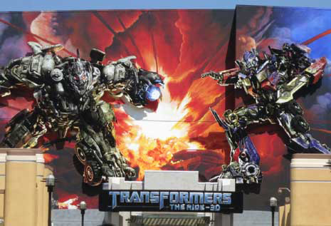 ユニバーサル・スタジオ・ハリウッドにオープンした「Transformers: The Ride」

