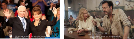 (写真左)「ゲーム・チェンジ　大統領選を駆け抜けた女」
(写真右)「ヘミングウェイ&ゲルホーン(原題)」