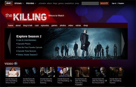 米AMC「The Killing」公式サイト