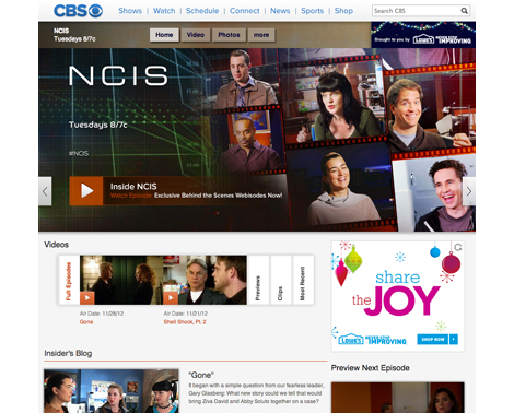 「NCIS」米公式サイト