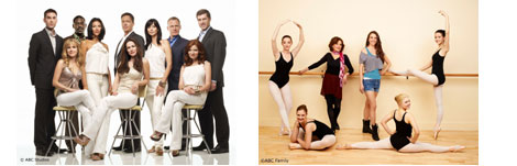 (写真左から)「Army Wives」© ABC Studios(シーズン3)、「Bunheads」©ABC Family