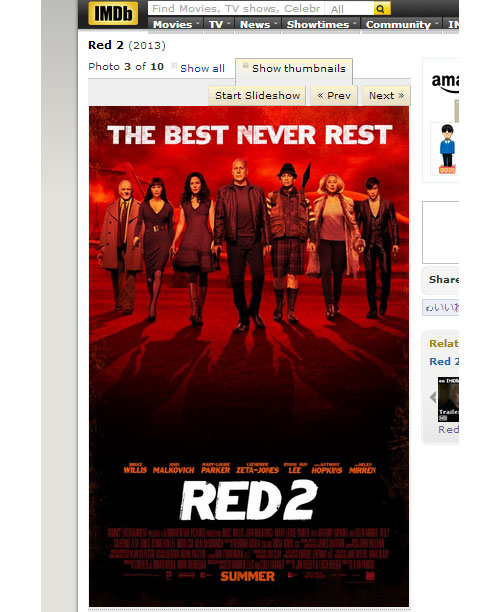 「Red 2」ポスター