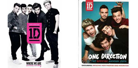 「Where We Are」（左）、「THE OFFICIAL ANNUAL 2014」