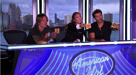 アメリカン・アイドル審査員
（左から）キース・アーバン、ジェニファー・ロペス、ハリー・コニック・ジュニア