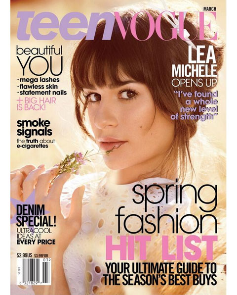 「Teen Vogue」誌の表紙を飾ったリア・ミシェル
