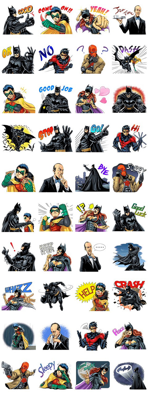 LINEスタンプ「Batman」全４０種