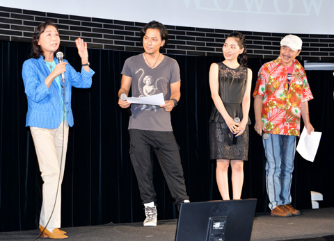 ボイスキャストのみなさん。左から幸田直子さん、増田裕生さん、坂本真綾さん、梅津秀行さん