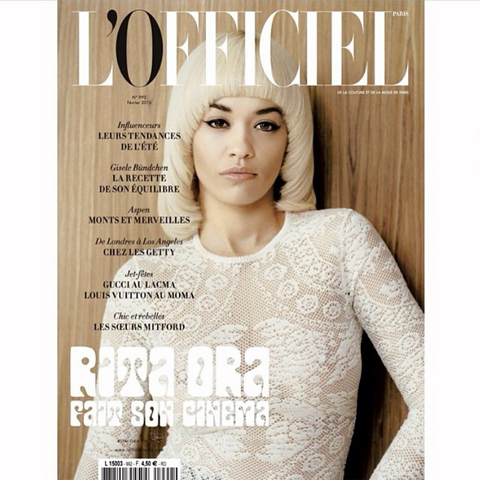 「L’Officiel Paris」２月号のカバー