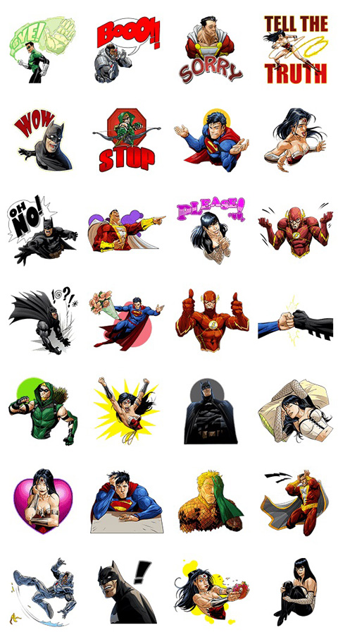 「Justice League」スタンプ