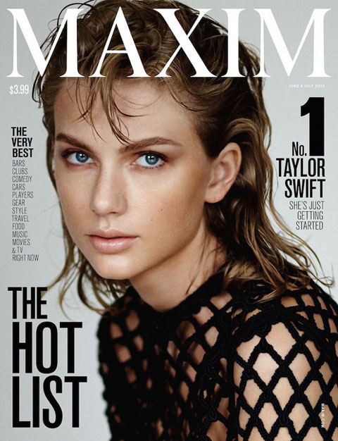 「MAXIM」誌の表紙を飾る、テイラー・スウィフト