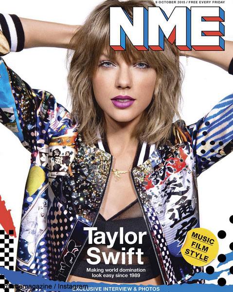 テイラー・スウィフトが飾った、「NME magazine」のカバー