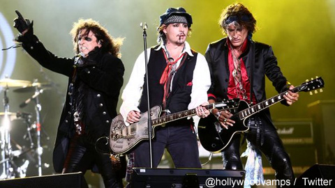 「Hollywood Vampires」
（左から）アリス・クーパー、ジョニー・デップ、ジョー・ペリー