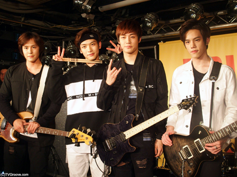 N.Flying　※左から…グァンジン、ジェヒョン、スンヒョプ、チャ・フン　(C)TVGroove.com