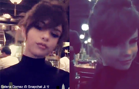 Selena GomezのSnapchatより