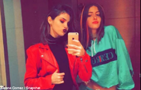 Selena GomezのSnapchatより