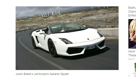 「ランボルギーニ・ガヤルド（Lamborghini Gallardo Spyder）」