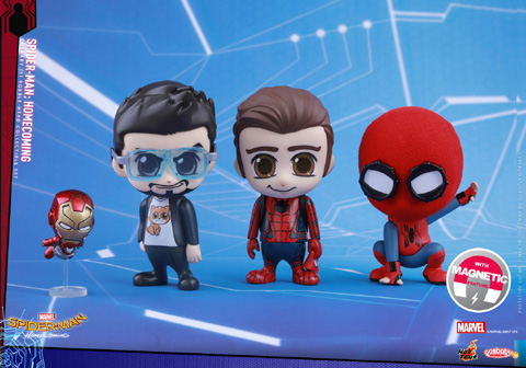 スパイダーマン（ホームメイド・スーツ版）＆ピーター・パーカー＆トニー・スターク＜３体セット＞