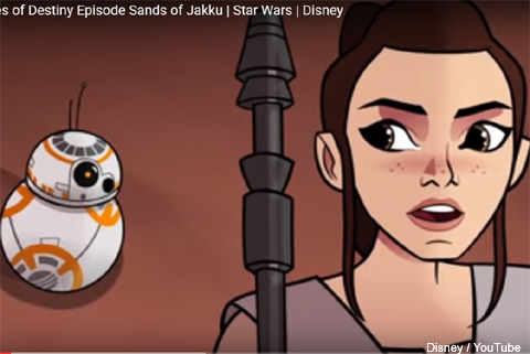 映画 スター ウォーズ ヒロインたちがメインキャストのアニメ Star Wars Forces Of Destiny が放送開始 第一話はレイとｂｂ８が大活躍 豪華な声優陣にも大注目 動画あり 海外ドラマ セレブニュース Tvグルーヴ モバイル版