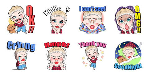 ケイティ・ペリー限定デザインのLINEスタンプ