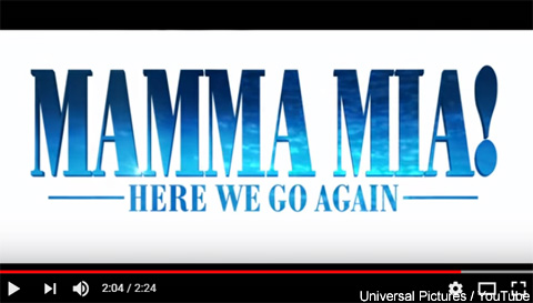 「Mamma Mia! Here We Go Again」予告編より