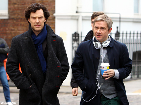 「SHERLOCK（シャーロック）」
ベネディクト・カンバーバッチと、マーティン・フリーマン