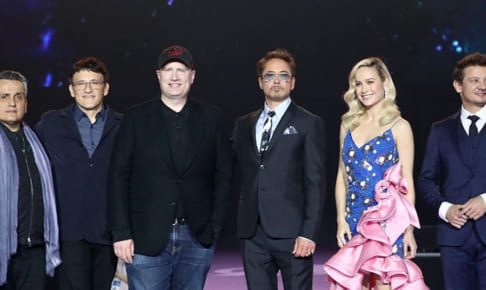 ルッソ兄弟、ケヴィン・ファイギ、ロバート・ダウニー Jr.、ブリー・ラーソン、ジェレミー・レナー