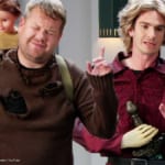 ジェームズ・コーデン（左）、アンドリュー・ガーフィールド