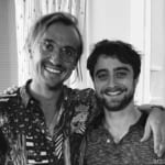 ドラコ・マルフォイ役のトム・フェルトンと、ハリー・ポッター役ダニエル・ラドクリフ