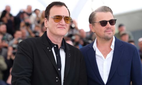 タランティーノ監督、レオナルド・ディカプリオ（右）