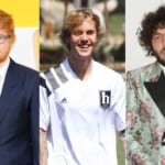 エド・シーラン、ジャスティン・ビーバー、ベニー・ブランコ（右）