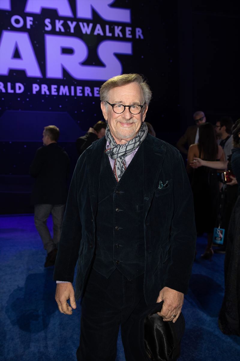 Steven Spielberg arrives for the World Premiere of Star Wars: The Rise of Skywalker, the highly anticipated conclusion of the Skywalker saga, in Hollywood, CA, on December 16, 2019.