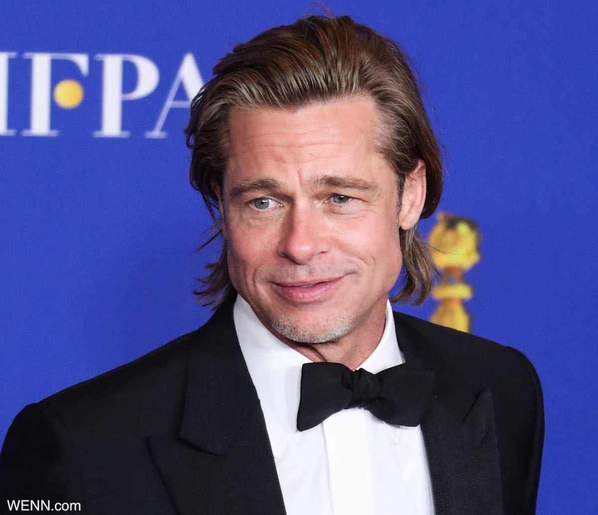 Actor Brad Pitt wearing a Brioni tux poses in the press room at the 77th Annual Golden Globe Awards held at The Beverly Hilton Hotel on January 5, 2020 in Beverly Hills, Los Angeles, California, United States. Where: Beverly Hills, California, United States When: 05 Jan 2020 Credit: WENN/Avalon **WENN/Avalon**