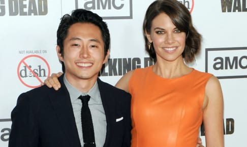 スティーブン・ユアン氏（グレン役）、ローレン・コーハン氏（マギー役）