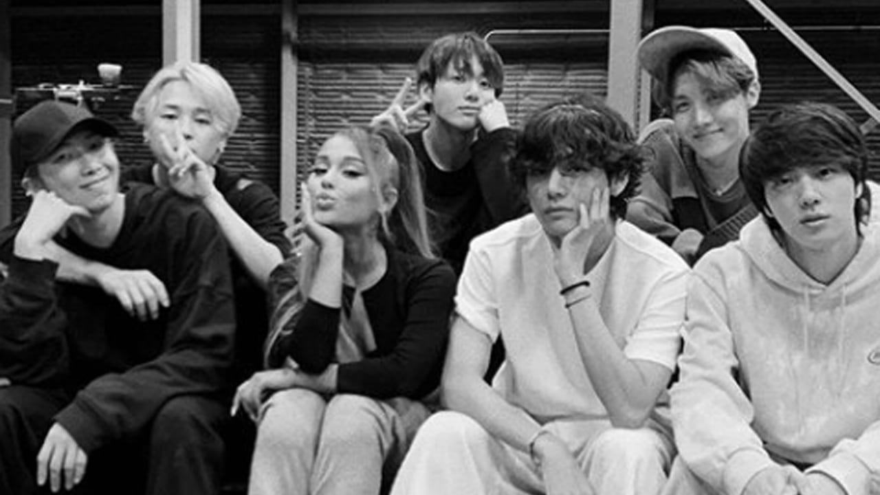 アリアナ グランデと ｂｔｓ がついに対面 グラミー賞のリハにて貴重すぎる写真を公開 写真あり Tvgroove