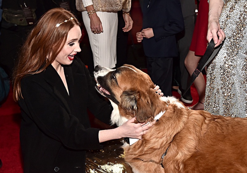 HOLLYWOOD, CALIFORNIA - FEBRUARY 13: Karen Gillan and Buckley arrive at the World Premiere of 20th Century Studios' "The Call of the Wild" at the El Capitan Theatre on February 13, 2020 in Hollywood, California. The film releases on Friday, February 21, 2020. (Photo by Alberto E. Rodriguez/Getty Images)