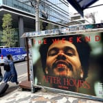 ザ・ウィークエンド新作アルバム『After Hours』の巨大顔面看板