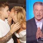 左からジャスティン・ビーバー、ヘイリー・ビーバー、アレック・ボールドウィン
