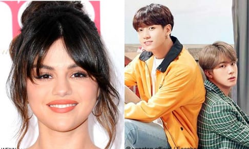セレーナ・ゴメスと、「BTS」のジョングクとジン