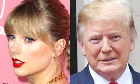 テイラー・スウィフトと、ドナルド・トランプ米大統領