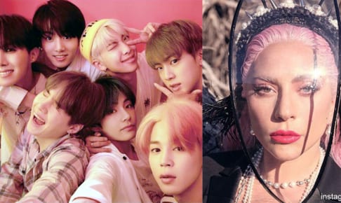 BTS（左）、レディー・ガガ