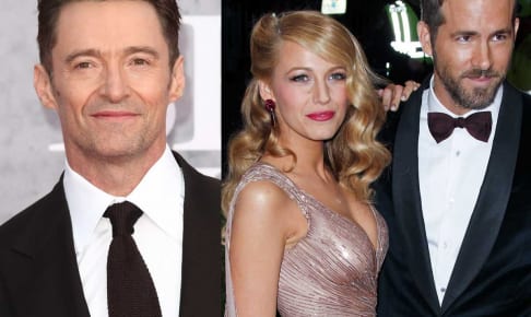 左からヒュー・ジャックマン、ブレイク・ライブリー、ライアン・レイノルズ