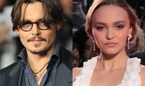 ジョニー・デップと娘のリリー＝ローズ・デップ