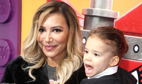 ナヤ・リヴェラと、息子のジョージー君