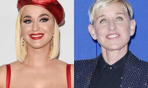 ケイティ・ペリー（左）、エレン・デジェネレス