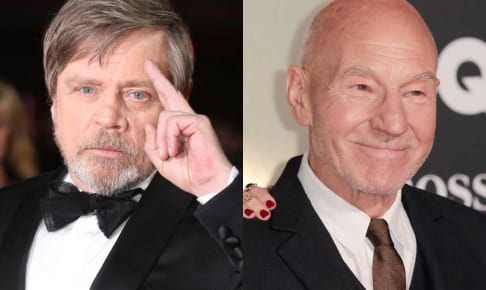 マーク・ハミル（左）、パトリック・スチュワート