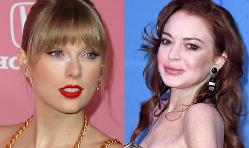 テイラー・スウィフト（左）、リンジー・ローハン